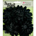 Petaloo - Flora Doodles Collection - Layering Fabric and Glitter Flowers - Daisies - Large - Black