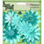 Petaloo - Flora Doodles Collection - Layering Fabric and Glitter Flowers - Daisies - Small - Aqua Blue