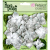 Petaloo - Flora Doodles Collection - Velvet Hydrangeas - Silver Gray