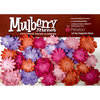 Petaloo - Mulberry Street Collection - Handmade Paper Flowers - Mini Delphiniums - Peach Fuschia Lavender and Pink, CLEARANCE