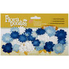 Petaloo - Flora Doodles Collection - Handmade Paper Flowers - Mini Delphiniums - Winter, CLEARANCE