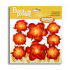 Petaloo - Flora Doodles - Handmade Paper Flowers - Wild Roses - Orange