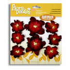 Petaloo - Flora Doodles - Handmade Paper Flowers - Wild Roses - Burgundy