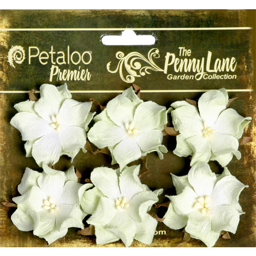 Petaloo - Penny Lane Collection - Floral Embellishments - Wild Roses - Mulberry Street - Green