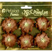 Petaloo - Penny Lane Collection - Floral Embellishments - Wild Roses - Mulberry Street - Dark Brown