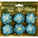 Petaloo - Penny Lane Collection - Floral Embellishments - Wild Roses - Mulberry Street - Teal