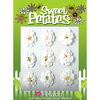 Petaloo - Sweet Petites Collection - Handmade Paper Flowers - Doubled Mulberry Delphiniums - Cream Mix, CLEARANCE