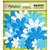 Petaloo - Flora Doodles Collection - Embossed Mulberry Flowers - Daisies - Blue