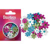 Petaloo - Dazzlers Collection - Small Glittered Florettes - Fuschia Teal Chartreuse and White, CLEARANCE