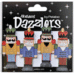 Petaloo - Dazzlers Collection - Christmas - Glittered Shapes - Nutcrackers