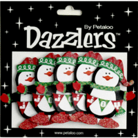 Petaloo - Dazzlers Collection - Christmas -  Glittered Shapes - Penguins