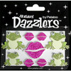 Petaloo - Dazzlers Collection - Glittered Shapes - Spring - Frogs, Lips, Hearts