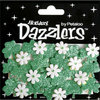 Petaloo - Dazzlers Collection - Glittered Shapes - Spring - Green Shamrocks