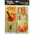 Petaloo - Vintage Dazzlers Collection - Glittered Sticker Shapes - Travel - Tiki Tiki