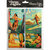 Petaloo - Vintage Dazzlers Collection - Glittered Sticker Shapes - Travel - Paradise Island