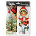 Petaloo - Vintage Dazzlers Collection - Christmas - Glittered Sticker Shapes - Children