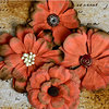 Petaloo - Darjeeling Collection - Floral Embellishments - Sienna