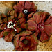 Petaloo - Darjeeling Collection - Floral Embellishments - Burgundy