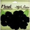 Petaloo - Devon Collection - Crocheted Flowers - Black