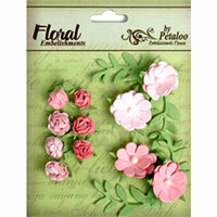 Petaloo - Devon Collection - Petites Mini Rose Clusters - Pink