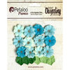 Petaloo - Darjeeling Collection - Floral Embellishments - Mini Daisies with Leaves - Seaside