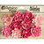 Petaloo - Printed Darjeeling Collection - Floral Embellishments - Dahlias - Teastained Pink