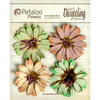 Petaloo - Darjeeling Collection - Floral Embellishments - Daisies - Pistachio