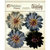 Petaloo - Darjeeling Collection - Floral Embellishments - Daisies - Grey and Black