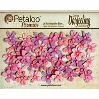 Petaloo - Darjeeling Collection - Floral Embellishments - Mini Pearl Daisies - Hyacinth