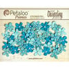 Petaloo - Darjeeling Collection - Floral Embellishments - Mini Pearl Daisies - Seaside