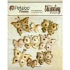 Petaloo - Darjeeling Collection - Butterflies - Shabby Beige