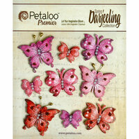 Petaloo - Darjeeling Collection - Butterflies - Red Raspberry