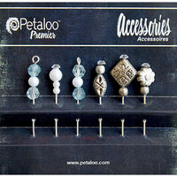 Petaloo - Darjeeling Collection - Beaded Hat Pins - Aqua