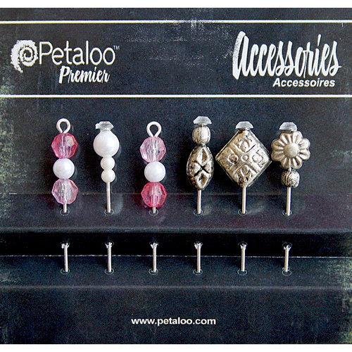 Petaloo - Darjeeling Collection - Beaded Hat Pins - Fuschia