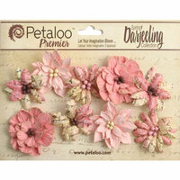 Petaloo - Printed Darjeeling Collection - Floral Embellishments - Wild Blossoms - Medium - Pink