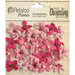 Petaloo - Printed Darjeeling Collection - Floral Embellishments - Mini - Fuchsia
