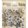 Petaloo - Printed Darjeeling Collection - Floral Embellishments - Mini - Soft Grey