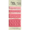 Petaloo - Printed Darjeeling Collection - Trim - Crochet Lace - Pink - 2.25 Yards