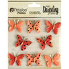 Petaloo - Printed Darjeeling Collection - Mini Butterflies - Teastained Spice