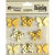 Petaloo - Printed Darjeeling Collection - Mini Butterflies - Teastained Yellow