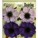 Petaloo - Darjeeling Collection - Floral Embellishments - Anenome - Purple