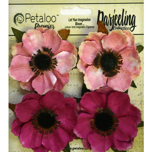 Petaloo - Darjeeling Collection - Floral Embellishments - Anenome - Pink