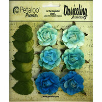 Petaloo - Darjeeling Collection - Floral Embellishments - Garden Rosette - Teal