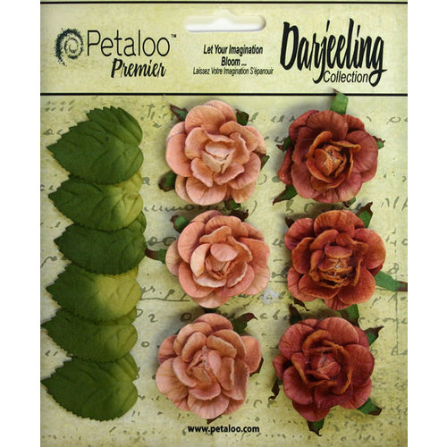 Petaloo - Darjeeling Collection - Floral Embellishments - Garden Rosette - Spice