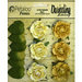 Petaloo - Darjeeling Collection - Floral Embellishments - Garden Rosette - Yellow