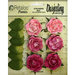 Petaloo - Darjeeling Collection - Floral Embellishments - Garden Rosette - Pink