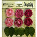 Petaloo - Darjeeling Collection - Floral Embellishments - Mini Garden Rosette - Pink