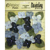 Petaloo - Darjeeling Collection - Floral Embellishments - Hydrangeas - Blue