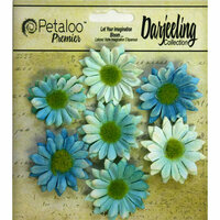 Petaloo - Darjeeling Collection - Floral Embellishments - Mini Daisy - Teal