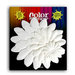 Petaloo - Color Me Crazy Collection - Mulberry Paper Flowers - Giant Daisy Layers - White, CLEARANCE